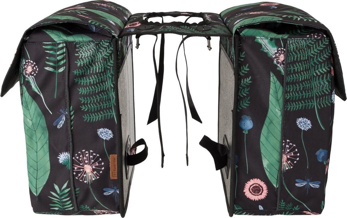 Fastrider Nyla Dubbele Fietstas Botanic Groen - 32L - Afbeelding 2