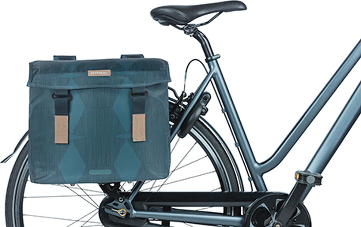 Basil Elegance Dubbele Fietstas - 40-49 Liter - Estate Blauw - Afbeelding 6