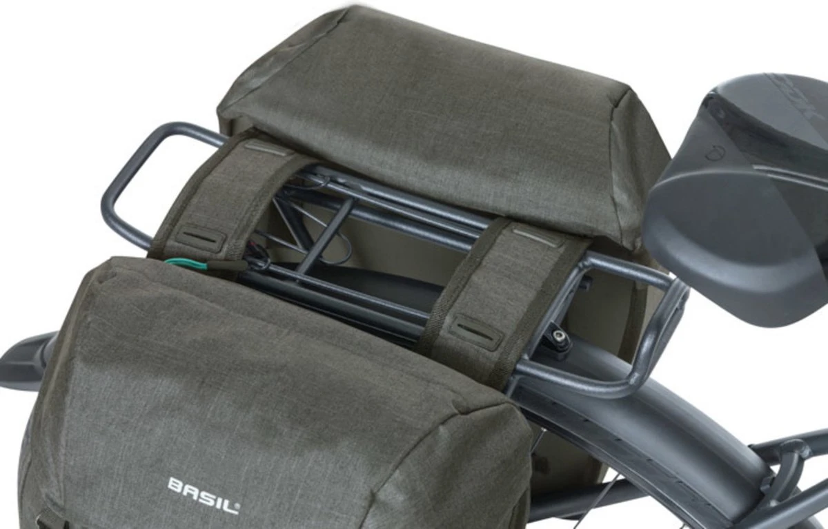 Basil Discovery Dubbele Fietstas - Zwart - 18 Liter - Afbeelding 6