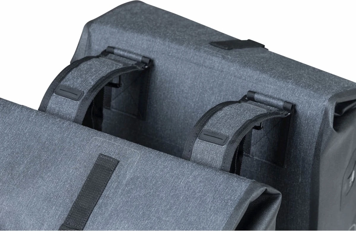 Basil Urban Dry Dubbele Fietstas - Grijs - 50 Liter - Afbeelding 6