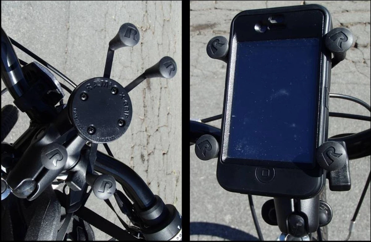 RAM Mounts RAM-B-149Z-A-UN7U - Mobiele Telefoon/Smartphone Actieve Houder Voor Op De Fiets - Zwart - Afbeelding 7