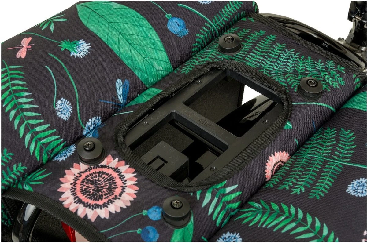 Fastrider Nyla Dubbele Fietstas Botanic Groen - 32L - Afbeelding 16