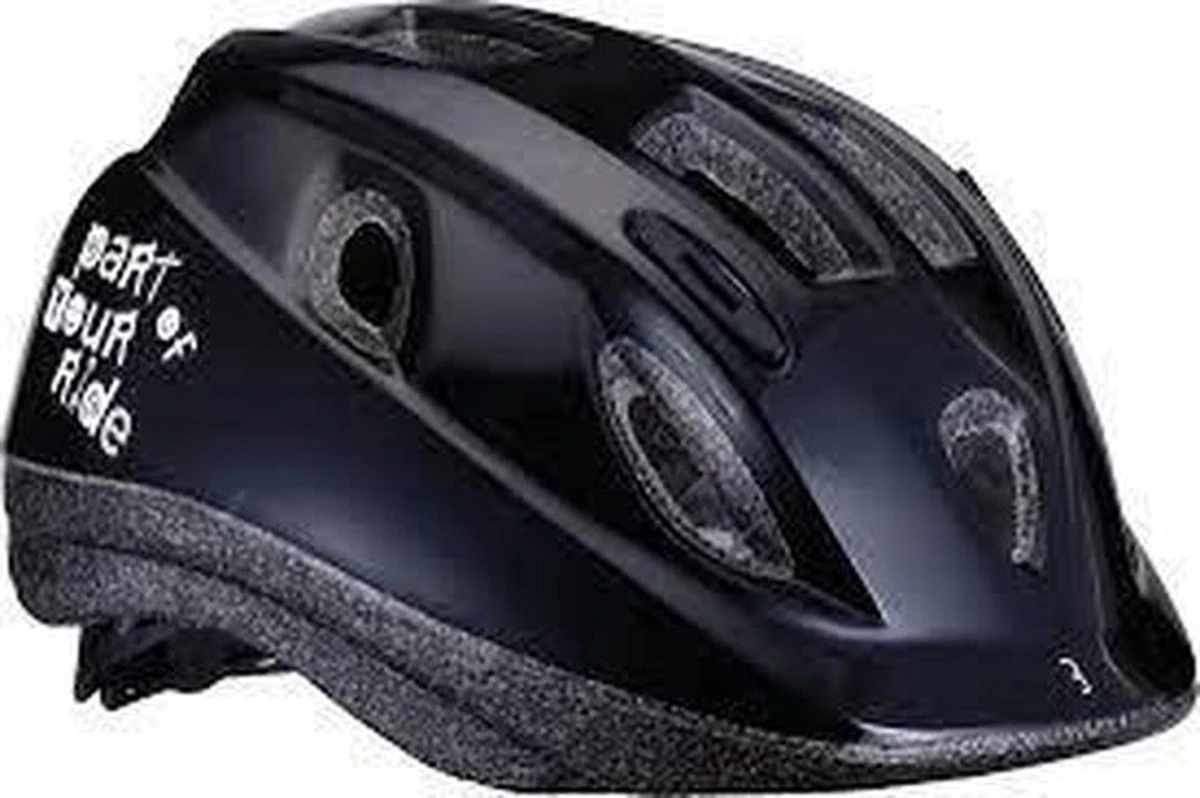 BBB Cycling Boogy Fietshelm - Kind - Maat M - Glanzend Zwart - BHE-37 - Afbeelding 2