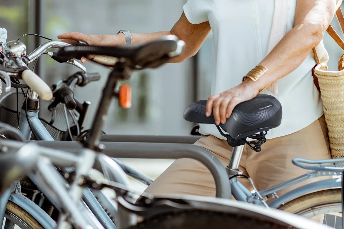 909 OUTDOOR Stadsfietszadel - Mountainbike Fietszadel - PU-leer - Comfortabel - Voor Elke Fiets - Waterdicht - Afbeelding 3