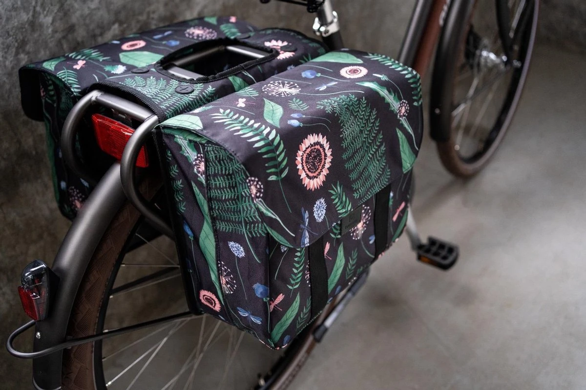 Fastrider Nyla Dubbele Fietstas Botanic Groen - 32L - Afbeelding 10