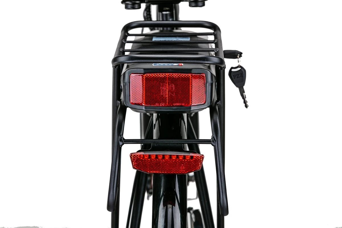 Red6 Elektrische Fiets Brooklyn - E-bike Fiets - 40-65KM | 28 Inch | 250W Motor | Zwart - Afbeelding 5