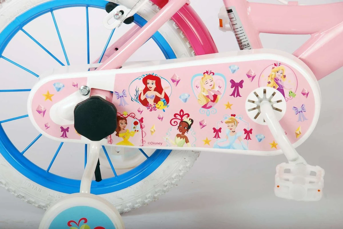 Volare Disney Princess Kinderfiets - Meisjes - 14 Inch - Roze - Twee Handremmen - Afbeelding 16