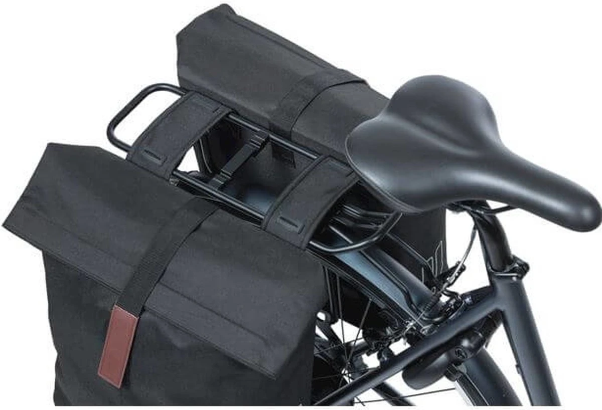 Basil City Dubbele Fietstas - Grijs Melee - 32 Liter - Afbeelding 11