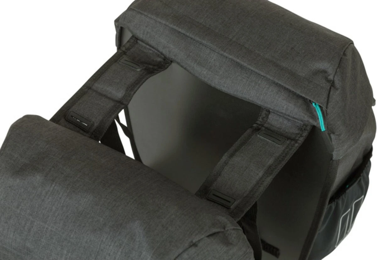 Basil Discovery Dubbele Fietstas - Zwart - 18 Liter - Afbeelding 12