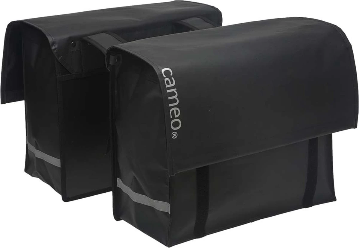 New Looxs Cameo Dubbele Fietstas - Bisonyl - 46 Liter - Mat Zwart