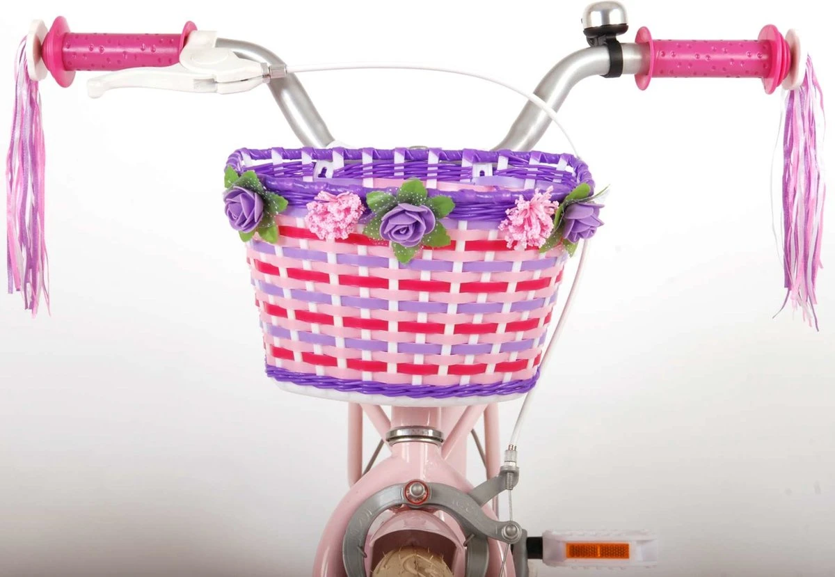 Volare Ashley Kinderfiets - Meisjes - 12 Inch - Roze - 95% Afgemonteerd - Afbeelding 9