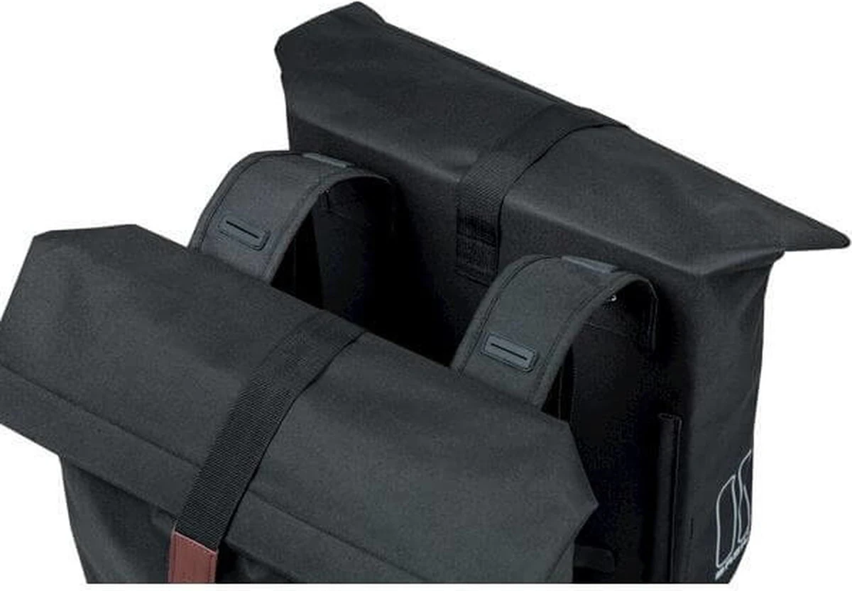 Basil City Dubbele Fietstas - Grijs Melee - 32 Liter - Afbeelding 12