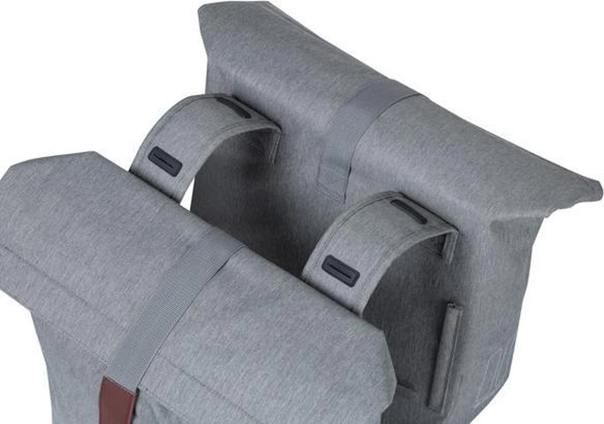 Basil City Dubbele Fietstas - Grijs Melee - 32 Liter - Afbeelding 3