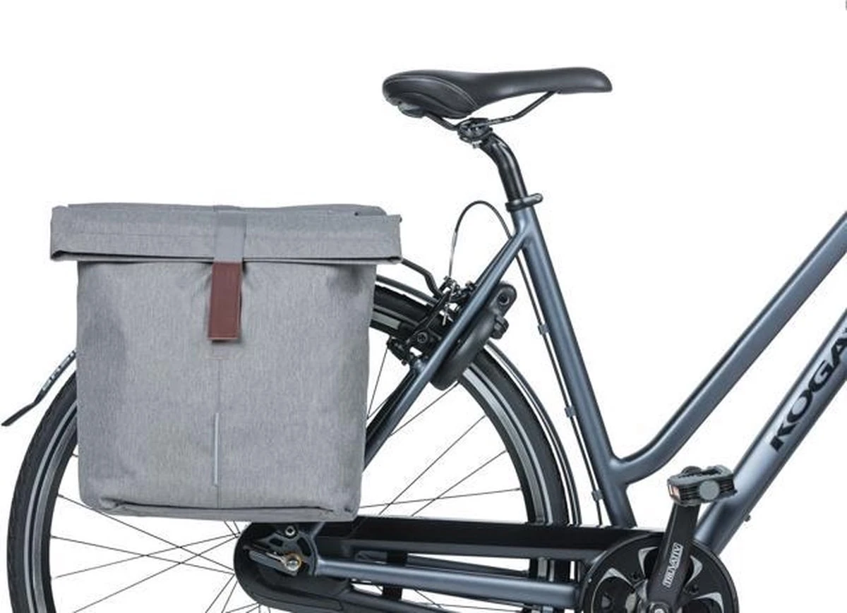 Basil City Dubbele Fietstas - Grijs Melee - 32 Liter - Afbeelding 7