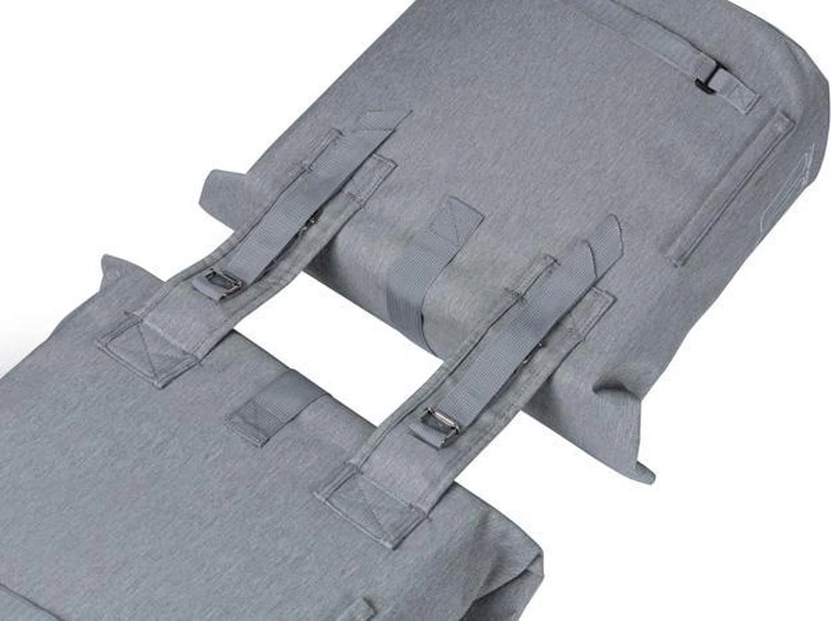 Basil City Dubbele Fietstas - Grijs Melee - 32 Liter - Afbeelding 4