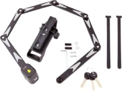 VINZ Lhotse Vouwslot ART 2 - 95cm Fietsslot / Mountainbike Slot / Racefiets Slot / BMX Slot Met Bevestiging