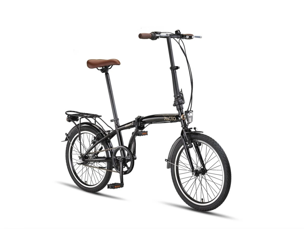 PACTO ELEVEN FOLDING BIKE BLACK/GOLD 3v VOUWFIETS PLOOIFIETS - Afbeelding 6