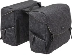 New Looxs Ivy Mondi Joy Dubbele Fietstas MIK - 38 Liter - Zwart