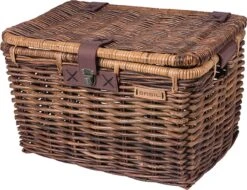Basil Denton Fietsmand L - Voor - Rotan - Bruin - Large
