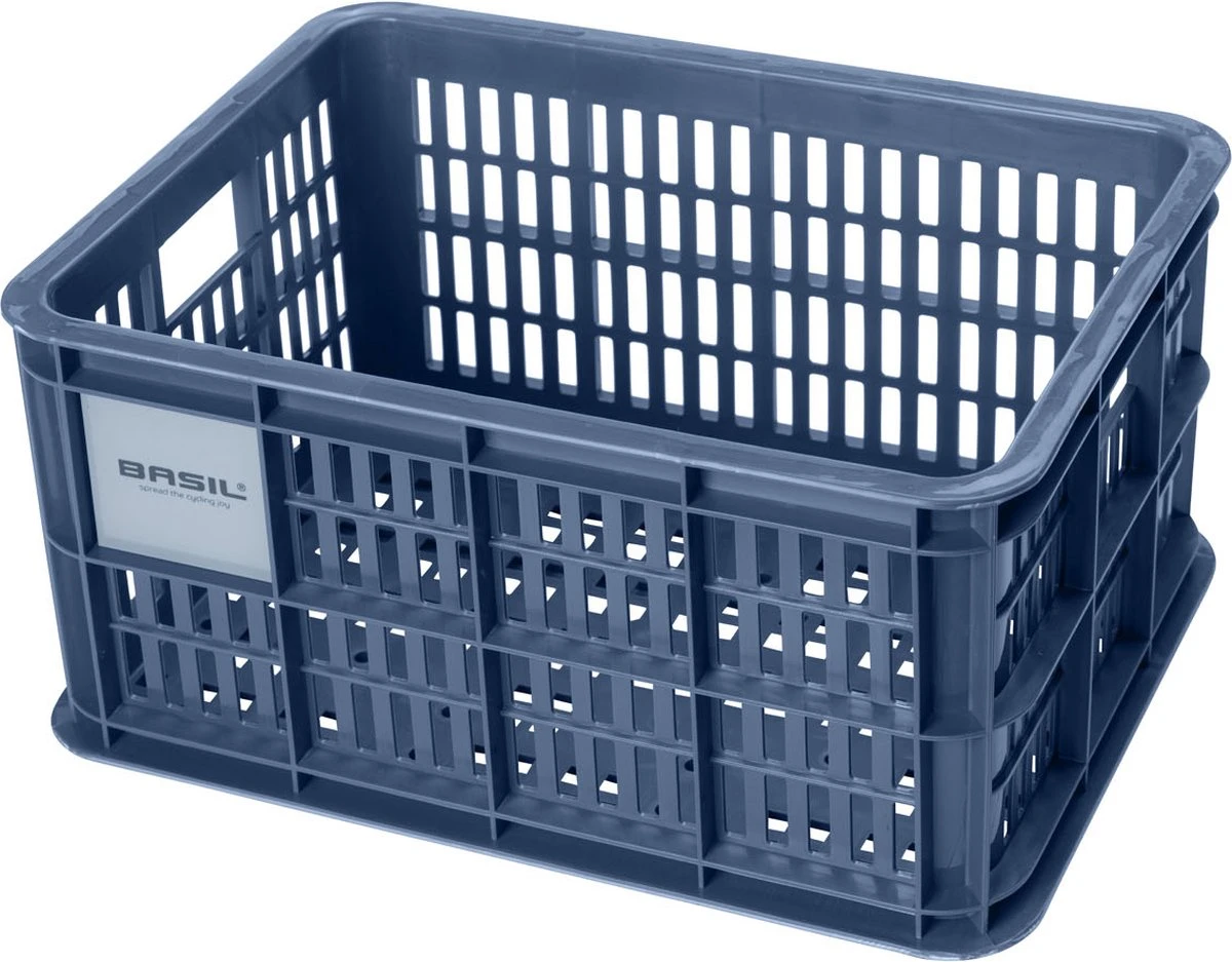 Basil Fietskrat S - Klein - 17.5 Liter - Blauw