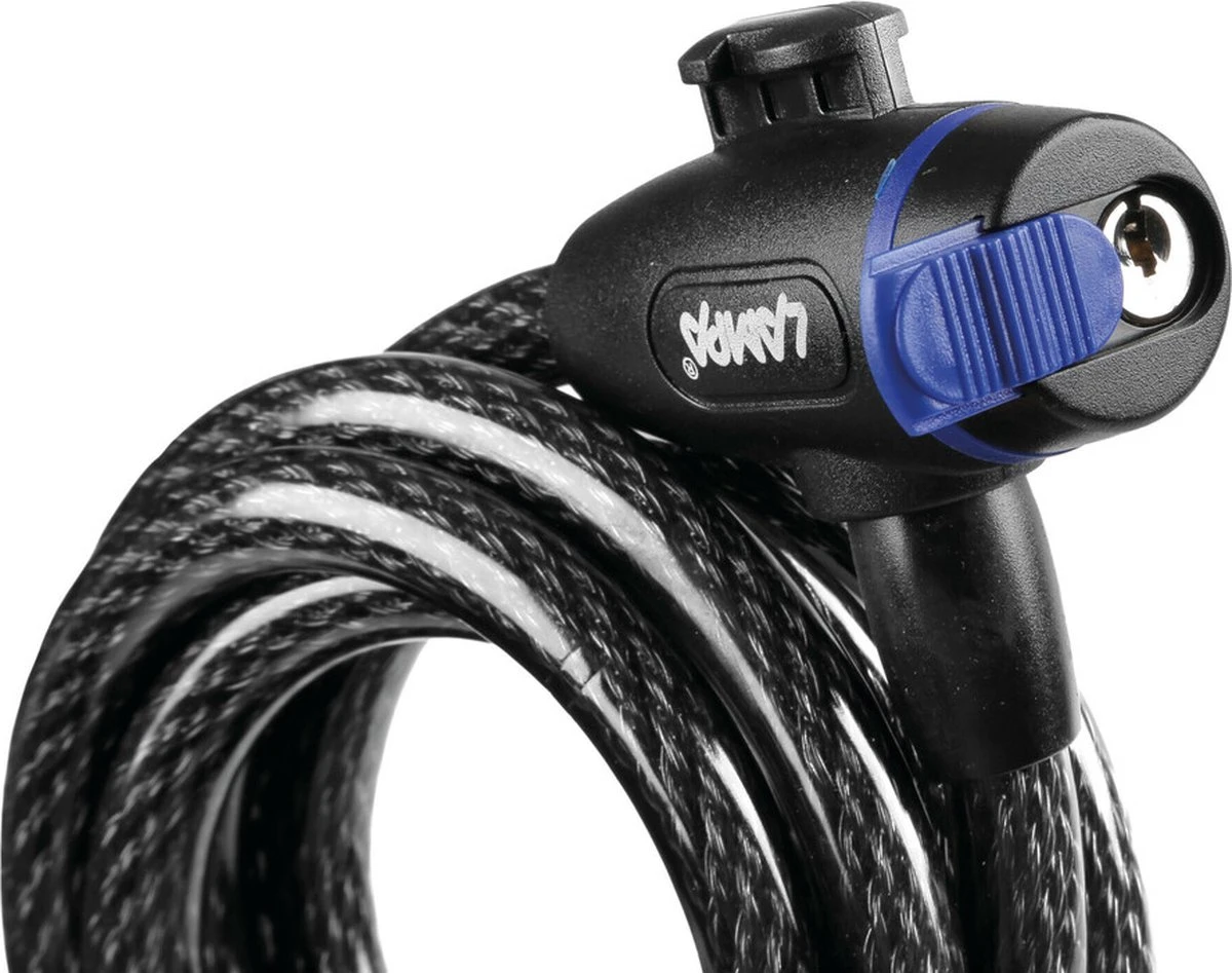 Kabelslot Fietsslot Supersterk| Krasvrije Kunststof Coating | Inclusief 2 Sleutels 180cm Lang - Afbeelding 2