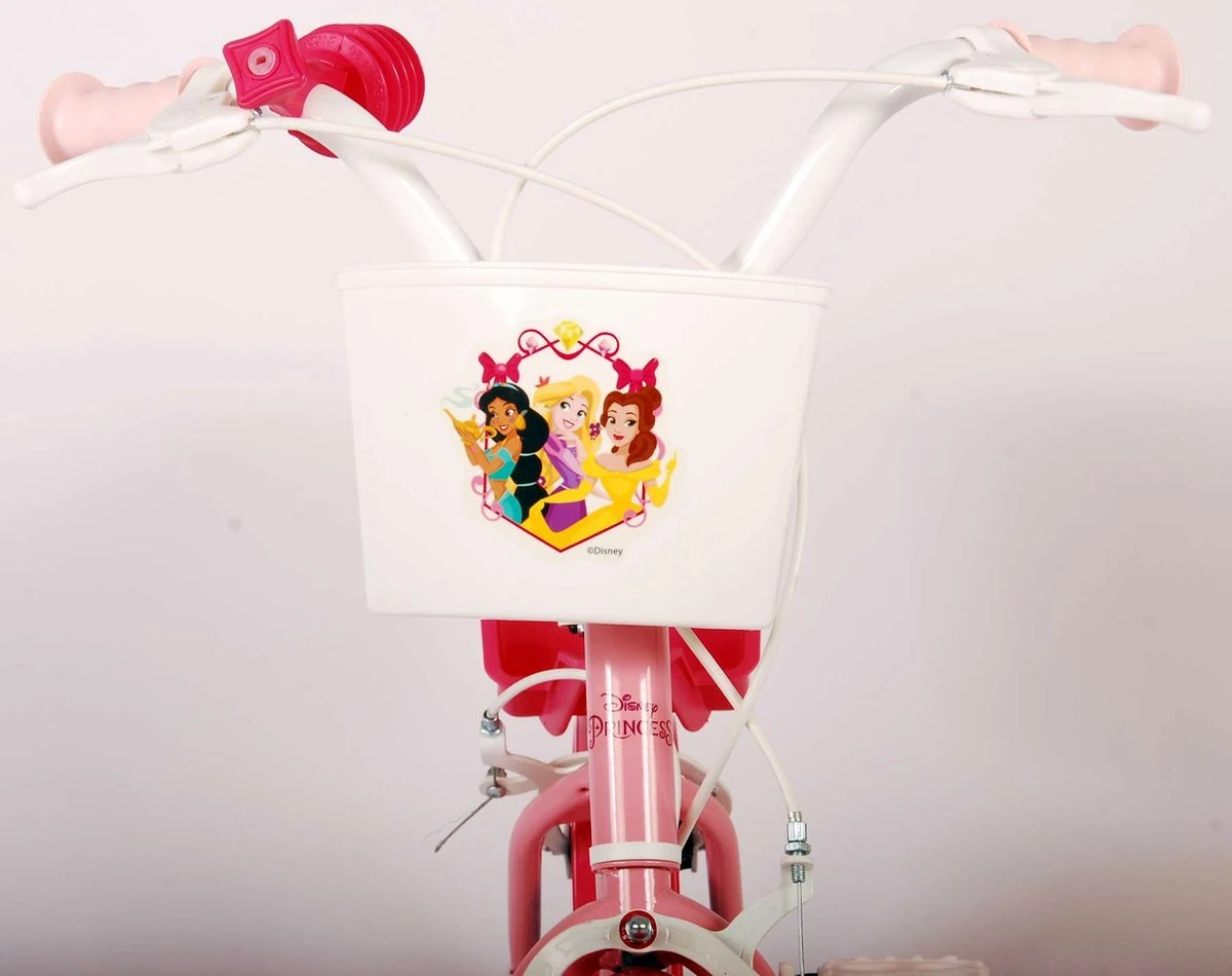 Volare Disney Princess Kinderfiets - Meisjes - 14 Inch - Roze - Twee Handremmen - Afbeelding 10