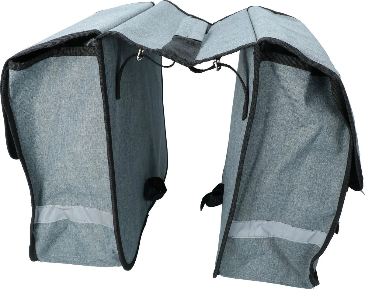 Dresco Dubbele Fietstas 36 Liter - Grijs - Afbeelding 3