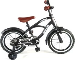 Volare Black Cruiser Kinderfiets - Jongens - 14 Inch - Zwart - 95% Afgemonteerd