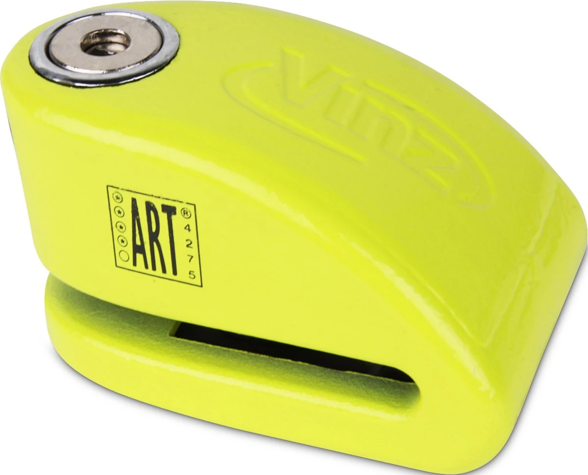 VINZ Pico Schijfremslot Alarm ART4 - Geel - Afbeelding 3