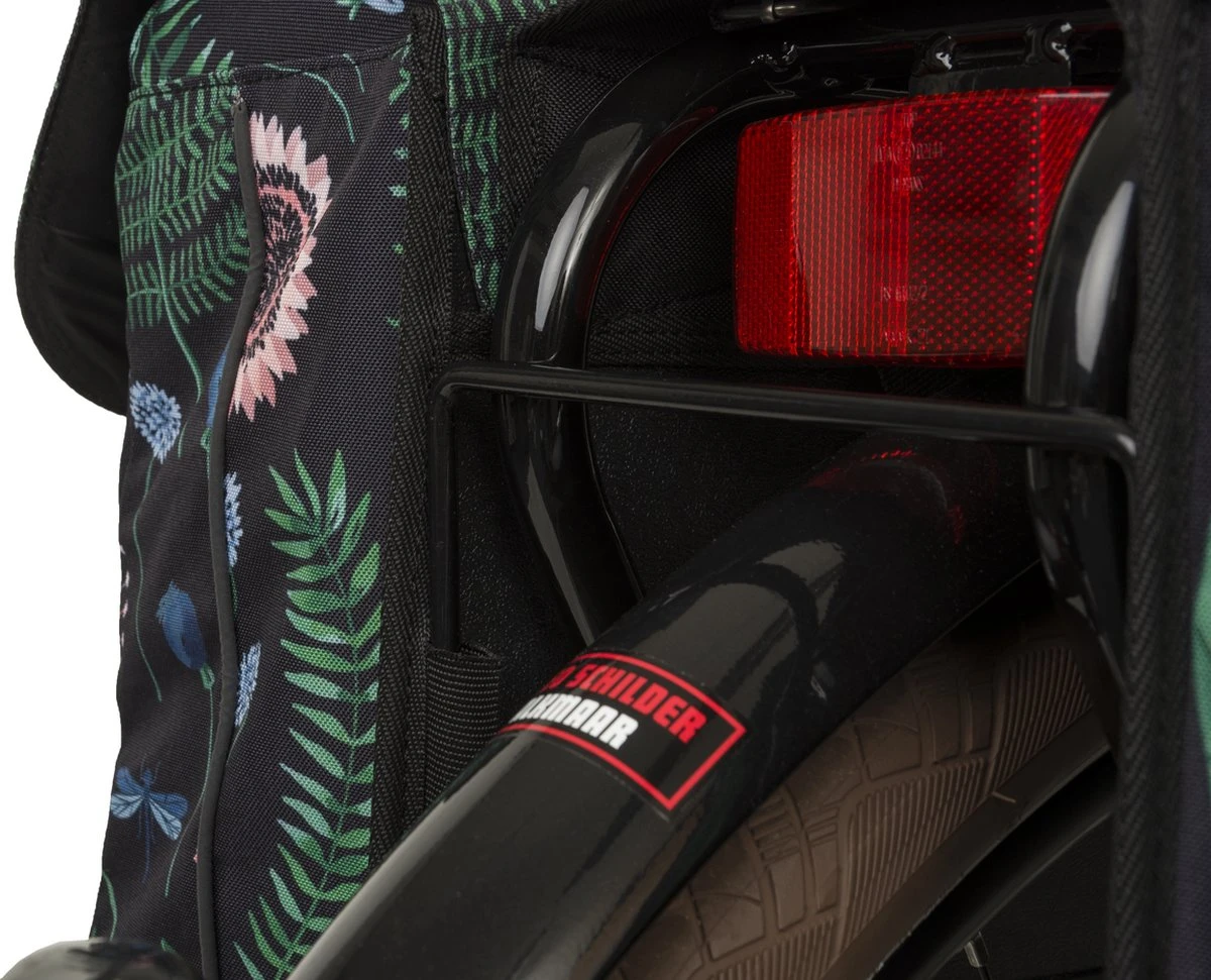 Fastrider Nyla Dubbele Fietstas Botanic Groen - 32L - Afbeelding 14