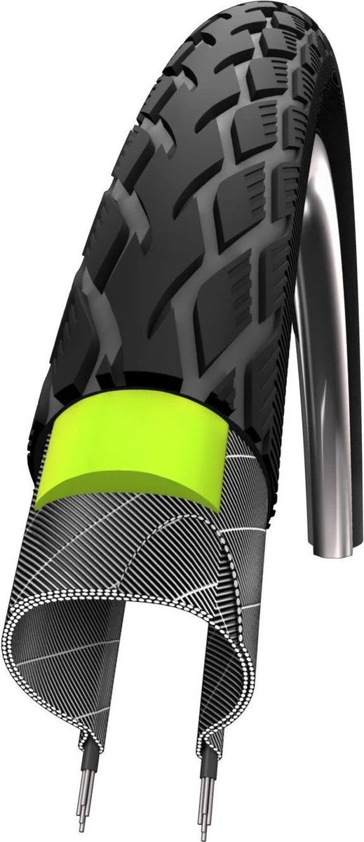 Schwalbe Buitenband - Marathon G-Guard - 20 Inch X 1.50 - Zwart Reflecterend