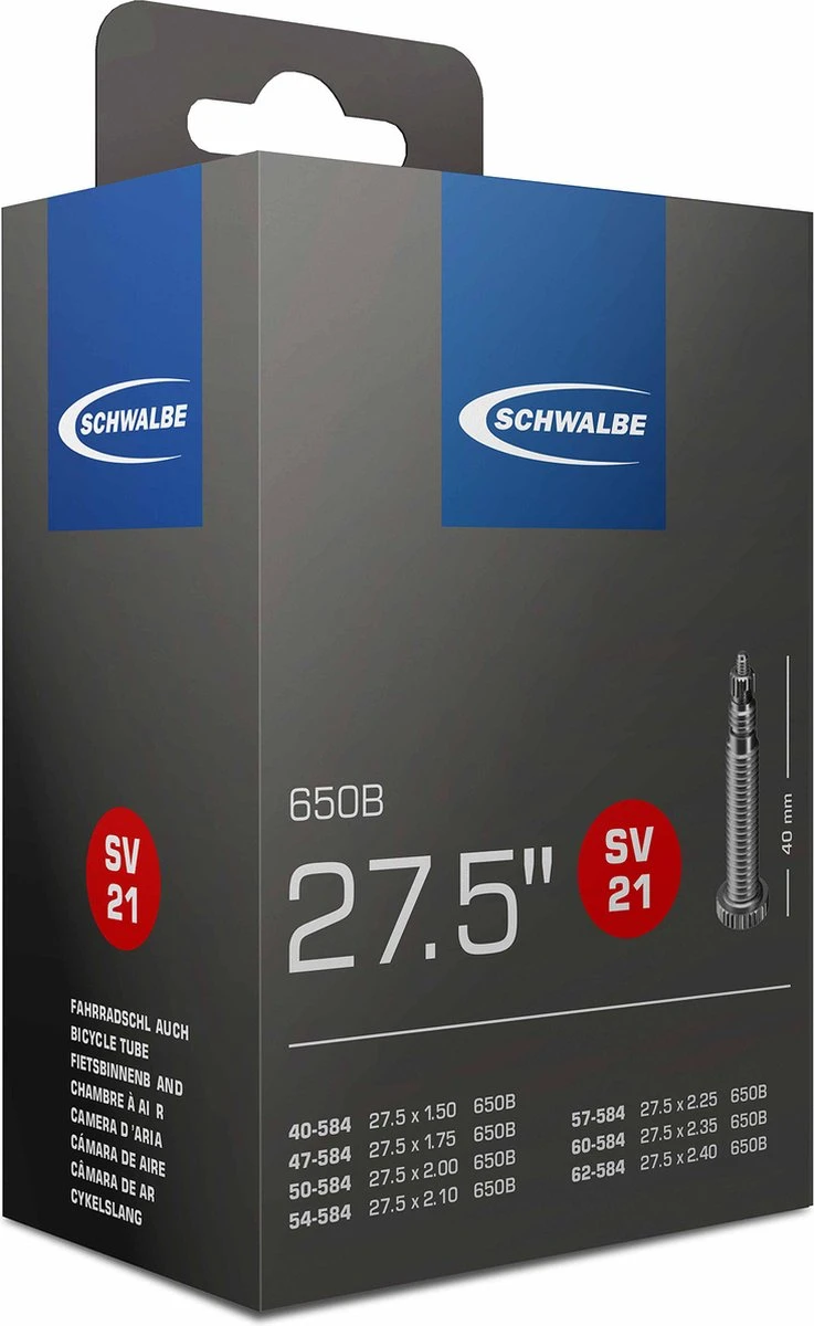 Schwalbe Binnenband 27,5 X 1.50/2.40 (40/62-584) Fv 40 Mm - Afbeelding 4