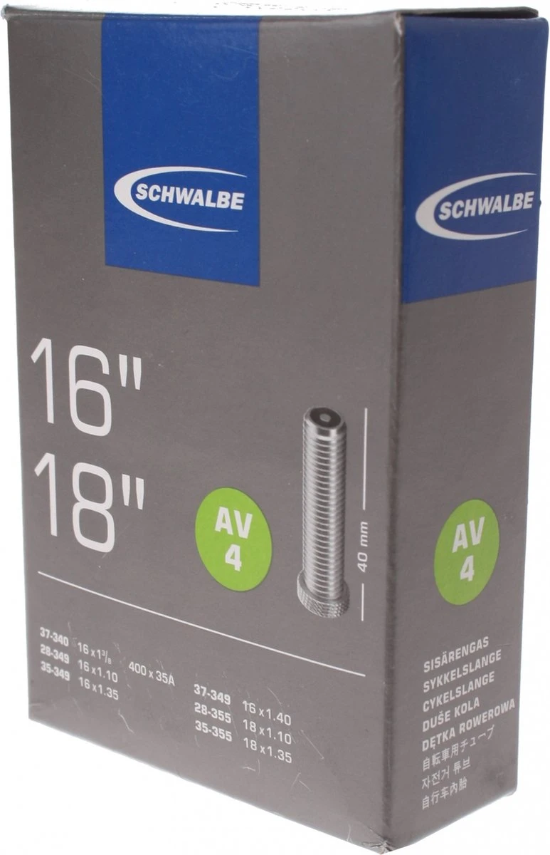 Schwalbe Binnenband - AV4 - 16 Inch X 1 3/8 - 18 X 1.35 - Auto Ventiel - 40mm - Afbeelding 6