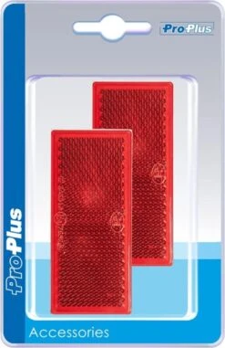PROPLUS Pro Plus Reflector Zelfklevend - 82 X 36 Mm - Rood - 2 Stuks