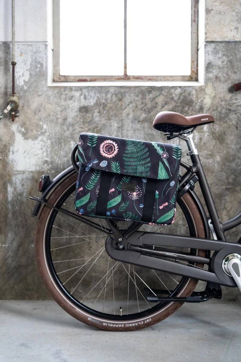 Fastrider Nyla Dubbele Fietstas Botanic Groen - 32L - Afbeelding 7