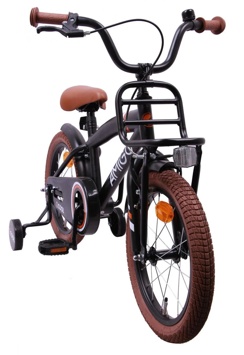 Amigo 2Cool Jongensfiets - Kinderfiets 16 Inch - Matzwart - Afbeelding 2