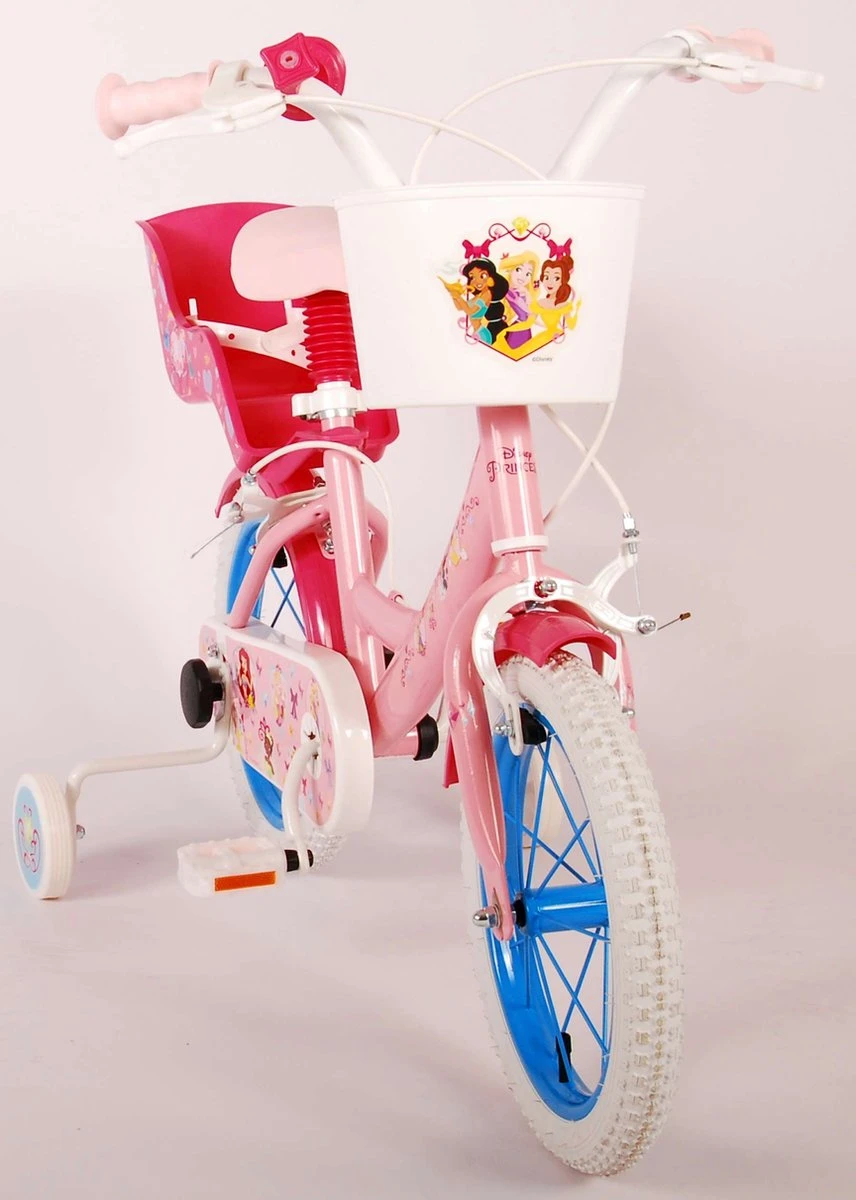 Volare Disney Princess Kinderfiets - Meisjes - 14 Inch - Roze - Twee Handremmen - Afbeelding 12