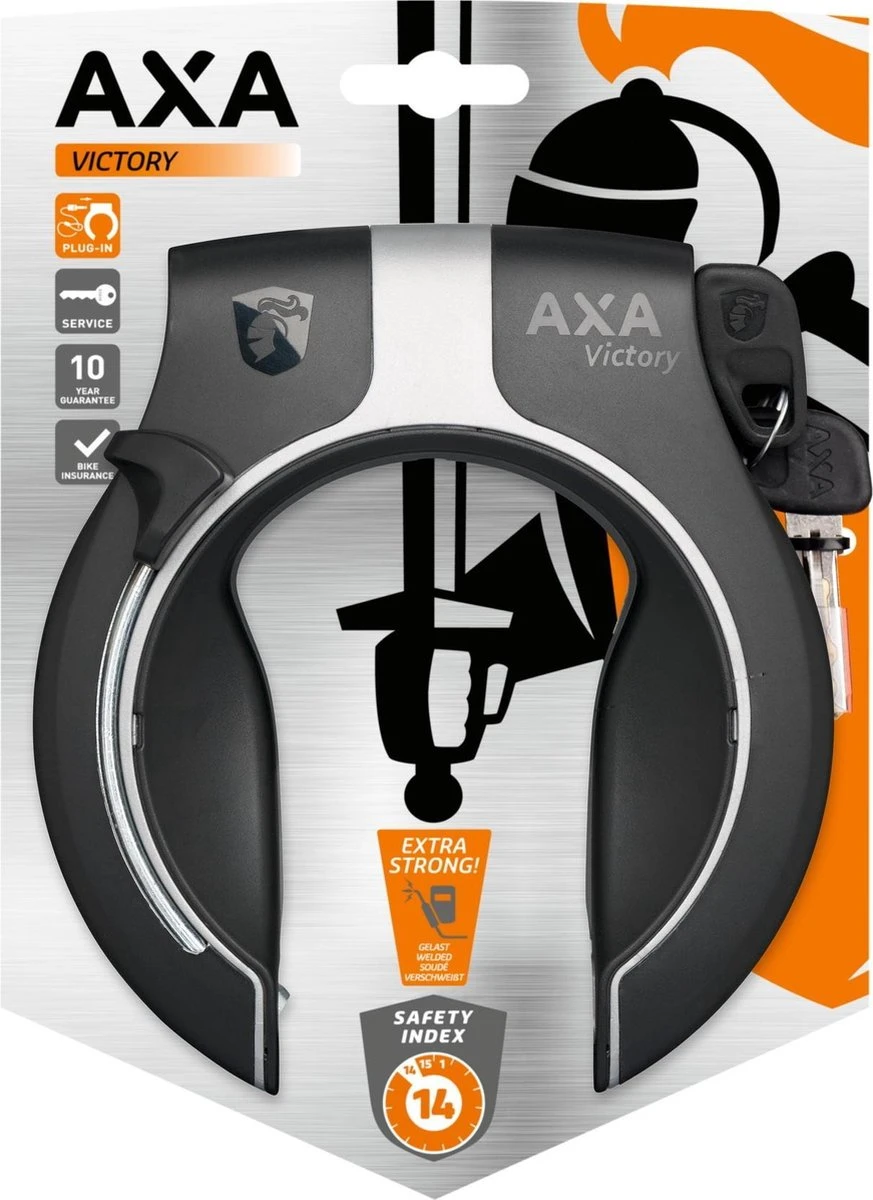 AXA Victory ART2 - Zwart / Zilver - Fietsslot - Kwaliteit - Afbeelding 8