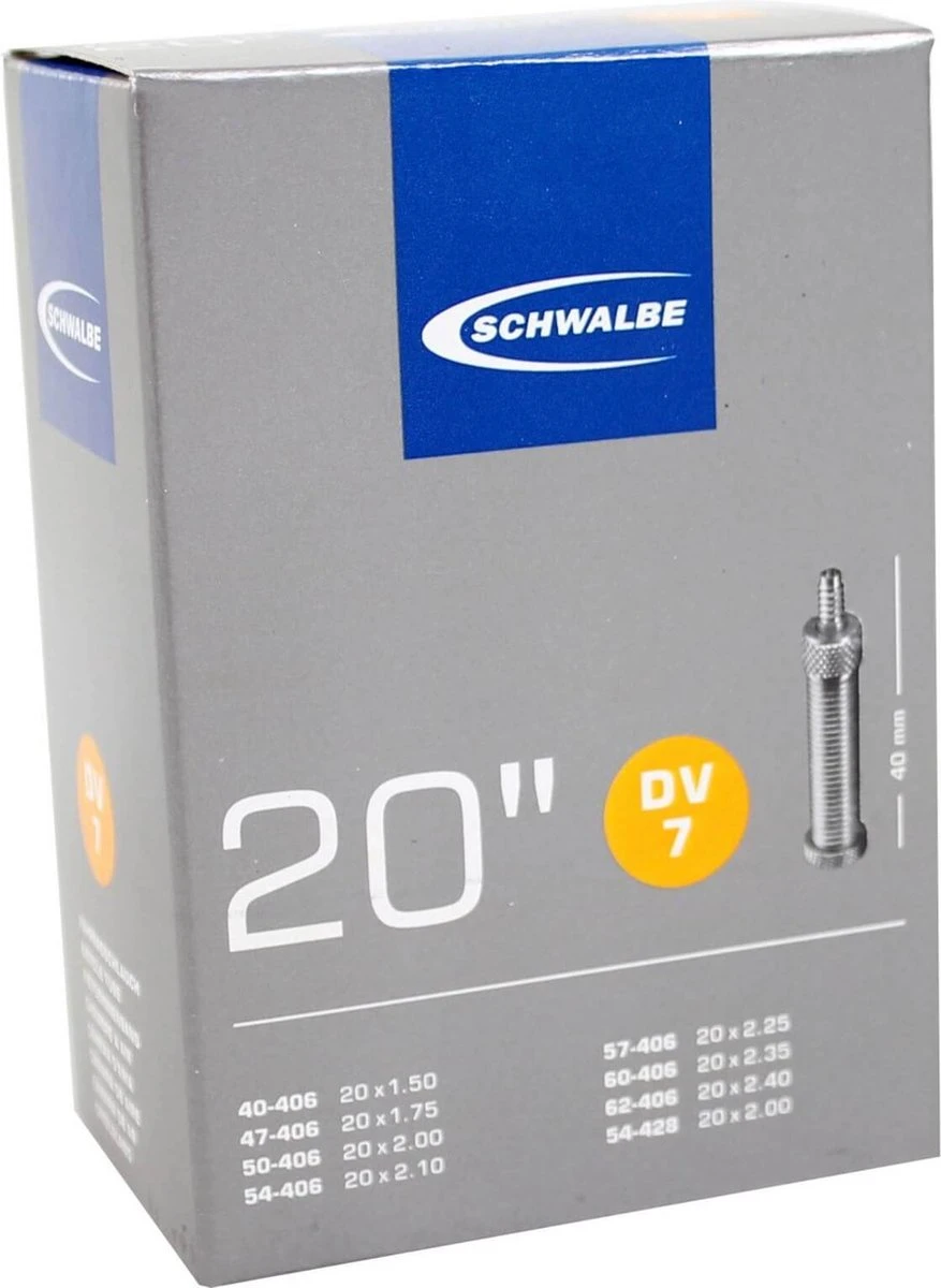 Schwalbe Binnenband 20 X 1.50/2.50 (40/62-406) Dv 40 Mm - Afbeelding 8
