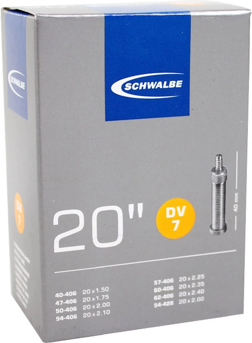 Schwalbe Binnenband 20 X 1.50/2.50 (40/62-406) Dv 40 Mm - Afbeelding 4