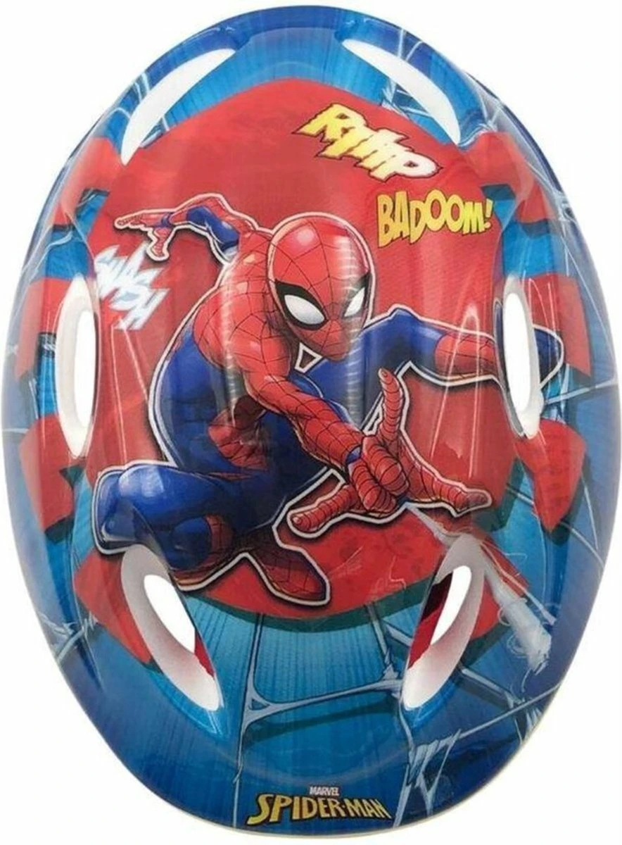 Fietshelm Marvel Spider-Man 51-55cm - Blauw/rood - Afbeelding 5