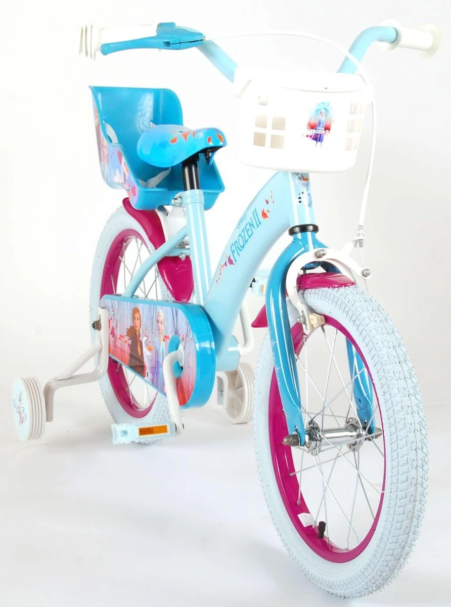 Volare Disney Frozen 2 - Kinderfiets - Meisjes - 16 Inch - Blauw/Paars - Afbeelding 12