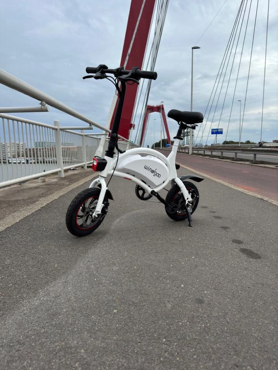 Windgoo - B3 Elektrische Long-Range E-Bike Met Trappers - E-bike - 25Km / H - Wit - Afbeelding 7