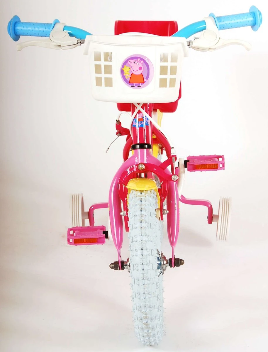 Volare Peppa Pig Kinderfiets - Meisjes - 12 Inch - Roze - 2 Handremmen - Afbeelding 11