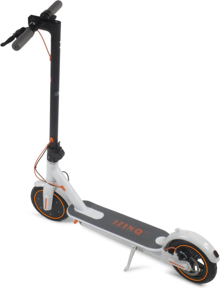 IZINQ PRO250 - Elektrische Step - Topsnelheid 30 Km/u - 30/35 Km Actieradius - 8.5" Luchtbanden - Lithium 7.8Ah 36V Accu - Wit/Oranje - Electric Scooter - Volwassenen En Kinderen - Met App - Afbeelding 5