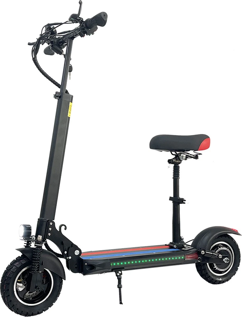 Shoppen Voor Iedereen X2 Elektrische Step-10 Inch- 800 Watt Vouwbaar – 45 Km/u