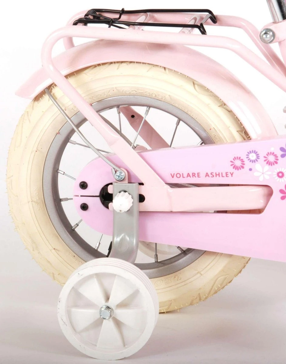 Volare Ashley Kinderfiets - Meisjes - 12 Inch - Roze - 95% Afgemonteerd - Afbeelding 3
