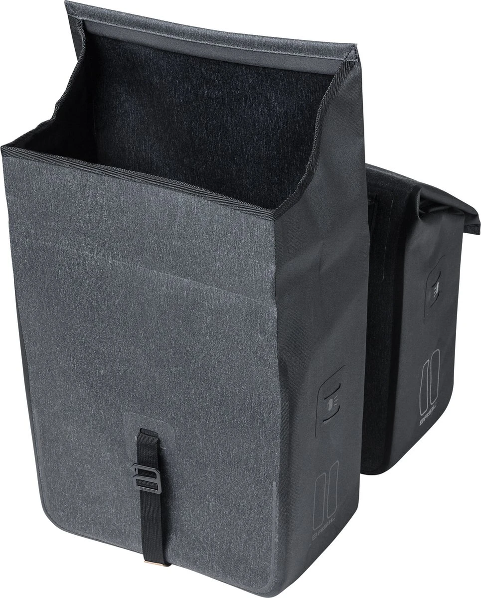 Basil Urban Dry Dubbele Fietstas - Grijs - 50 Liter - Afbeelding 11