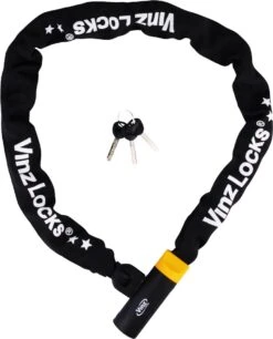 VINZ Salado Kettingslot / Fietsslot Met Vaste Kop ART2 - 150cm