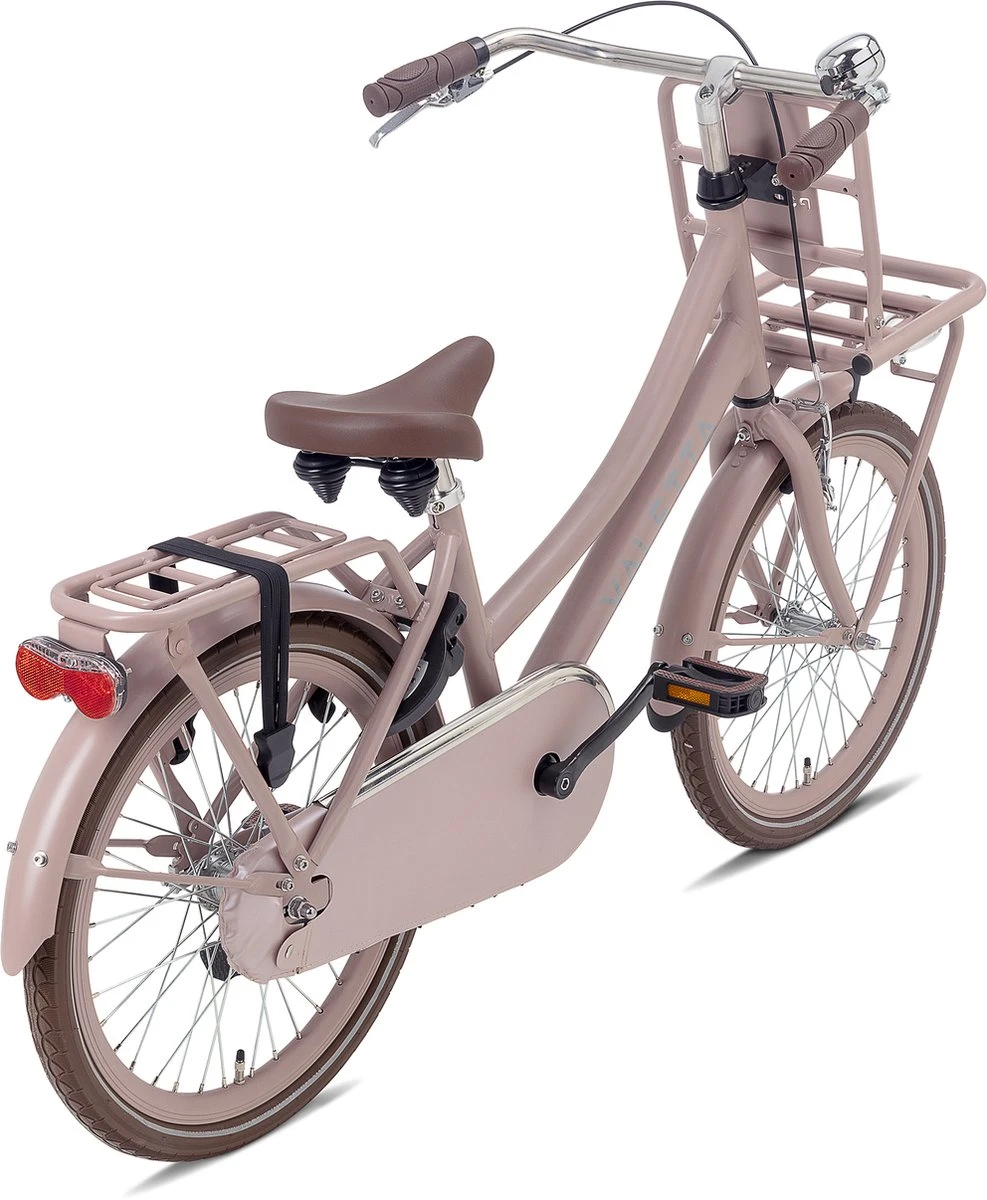 Valetta Cargo - Transportfiets - Meisjesfiets - 20 Inch - Mat Flamingo - Afbeelding 3
